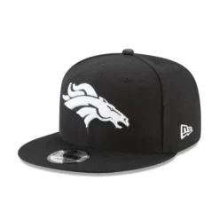 Outlet Denver Broncos Black and White 9FIFTY Snapback Hat - KTGCaps - Baseball caps for various teams, purchased online at a discount Caps