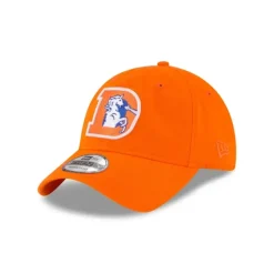 Clearance Denver Broncos Core Classic 20 Orange 9TWENTY Adjustable Hat - KTGCaps - Baseball caps for various teams, purchased online at a discount Caps