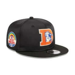 Clearance Denver Broncos Satin 9FIFTY Snapback Hat - KTGCaps - Baseball caps for various teams, purchased online at a discount Caps