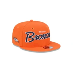 Clearance Denver Broncos Script Kids 9FIFTY Snapback Hat - KTGCaps - Baseball caps for various teams, purchased online at a discount Caps