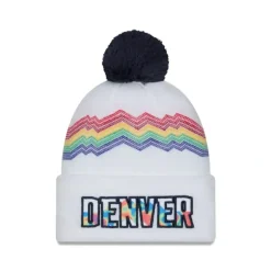 Hot Denver Nuggets 2024 City Edition Pom Knit Hat - KTGCaps - Baseball caps for various teams, purchased online at a discount Caps