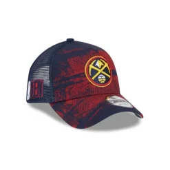 Clearance Denver Nuggets 2024 TipOff 9FORTY AFrame Trucker Hat - KTGCaps - Baseball caps for various teams, purchased online at a discount Caps