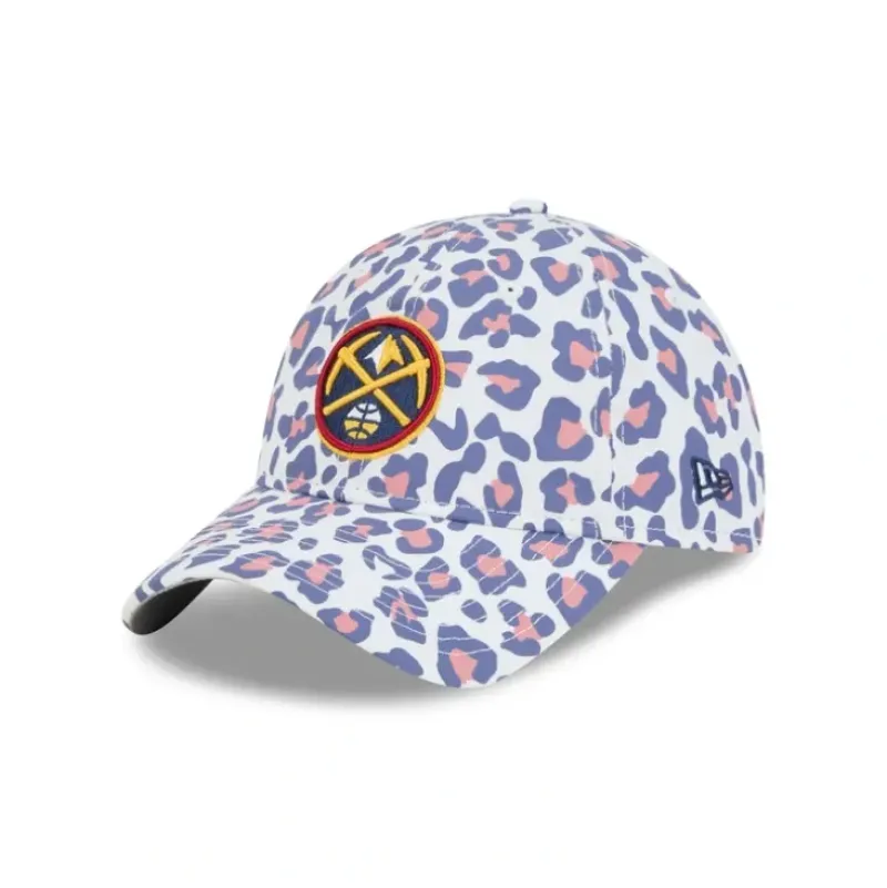 Best Denver Nuggets Active Animal Print Womens 9TWENTY Adjustable Hat - KTGCaps - Baseball caps for various teams, purchased online at a discount Caps