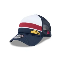 Sale Denver Nuggets Color Block 9FORTY AFrame Trucker Snapback Hat - KTGCaps - Baseball caps for various teams, purchased online at a discount Caps