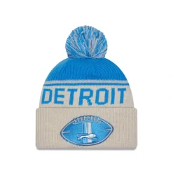 New Detroit Lions 2024 Cold Weather Historic Pom Knit Hat - KTGCaps - Baseball caps for various teams, purchased online at a discount Caps