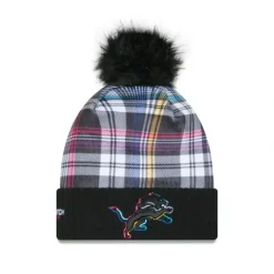 Best Sale Detroit Lions 2024 Crucial Catch Womens Pom Knit Hat - KTGCaps - Baseball caps for various teams, purchased online at a discount Caps