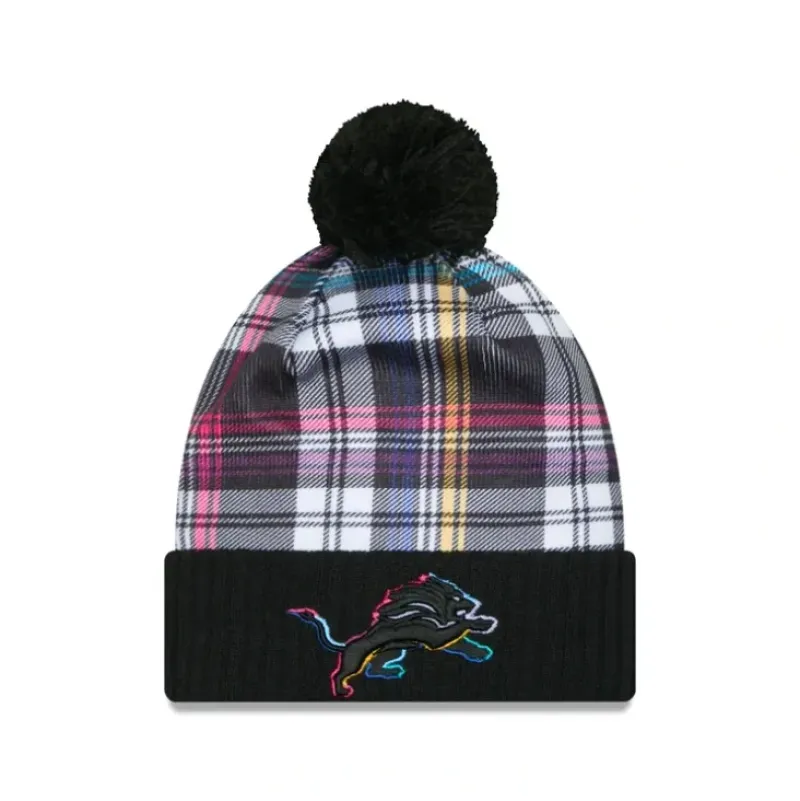 Outlet Detroit Lions 2024 Crucial Catch Sport Pom Knit Hat - KTGCaps - Baseball caps for various teams, purchased online at a discount Caps