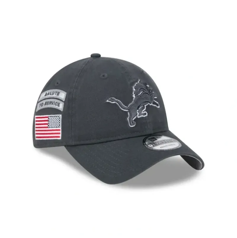 Flash Sale Detroit Lions 2024 Salute to Service 9TWENTY Adjustable Hat - KTGCaps - Baseball caps for various teams, purchased online at a discount Caps