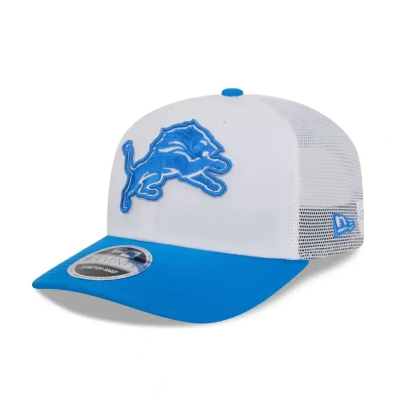 Flash Sale Detroit Lions 2024 Training 9SEVENTY Trucker Hat - KTGCaps - Baseball caps for various teams, purchased online at a discount Caps