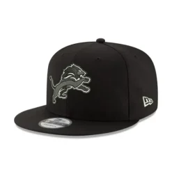 New Detroit Lions Black and White 9FIFTY Snapback Hat - KTGCaps - Baseball caps for various teams, purchased online at a discount Caps