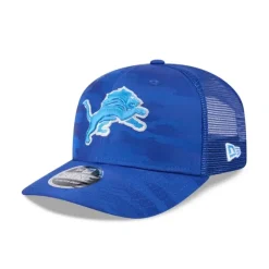 Online Detroit Lions Camo 9SEVENTY Trucker StretchSnap Hat - KTGCaps - Baseball caps for various teams, purchased online at a discount Caps