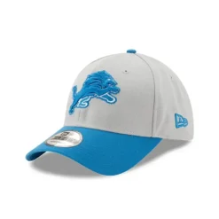 Flash Sale Detroit Lions The League Gray 9FORTY Adjustable Hat - KTGCaps - Baseball caps for various teams, purchased online at a discount Caps