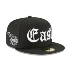 Flash Sale Detroit Pistons League Script 59FIFTY Fitted Hat - KTGCaps - Baseball caps for various teams, purchased online at a discount Caps