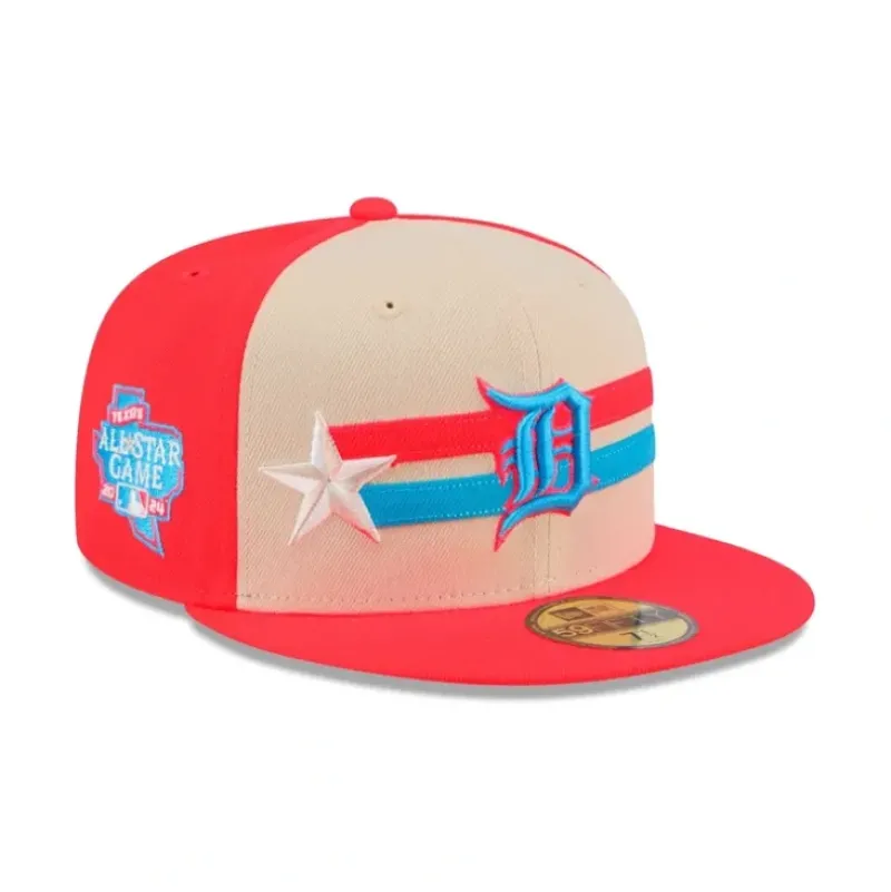 Best Sale Detroit Tigers 2024 AllStar Game 59FIFTY Fitted Hat - KTGCaps - Baseball caps for various teams, purchased online at a discount Caps