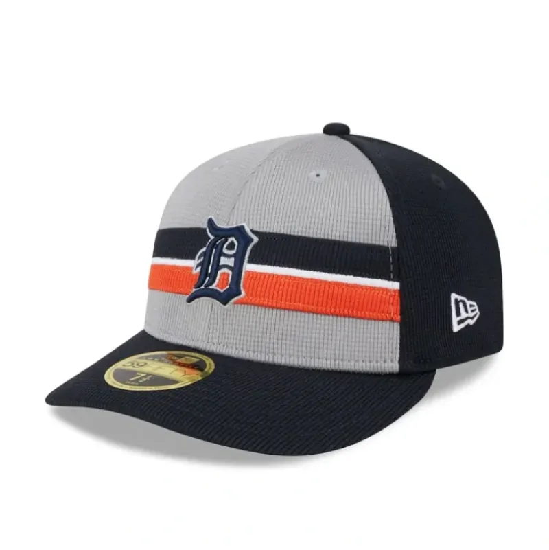 Fashion Detroit Tigers Canvas Crown 59FIFTY Fitted Hat - KTGCaps - Baseball caps for various teams, purchased online at a discount Caps