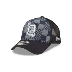 Fashion Detroit Tigers Patch Plaid Low Profile 59FIFTY Fitted Hat - KTGCaps - Baseball caps for various teams, purchased online at a discount Caps