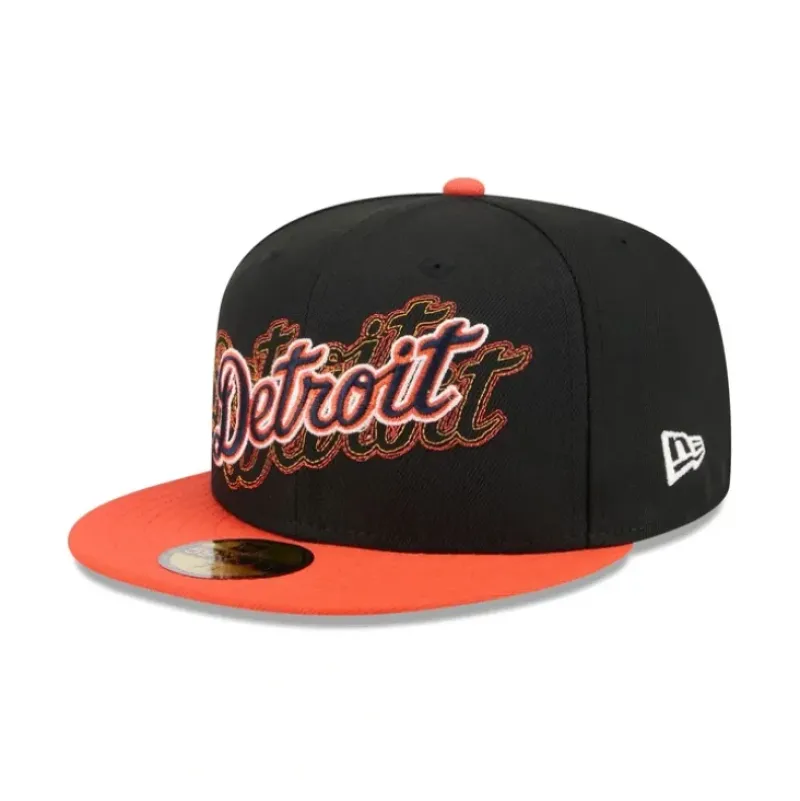 Fashion Detroit Tigers Script Sided 59FIFTY Fitted Hat - KTGCaps - Baseball caps for various teams, purchased online at a discount Caps