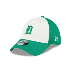 Clearance Detroit Tigers St Patricks Day 2024 39THIRTY Stretch Fit Hat - KTGCaps - Baseball caps for various teams, purchased online at a discount Caps