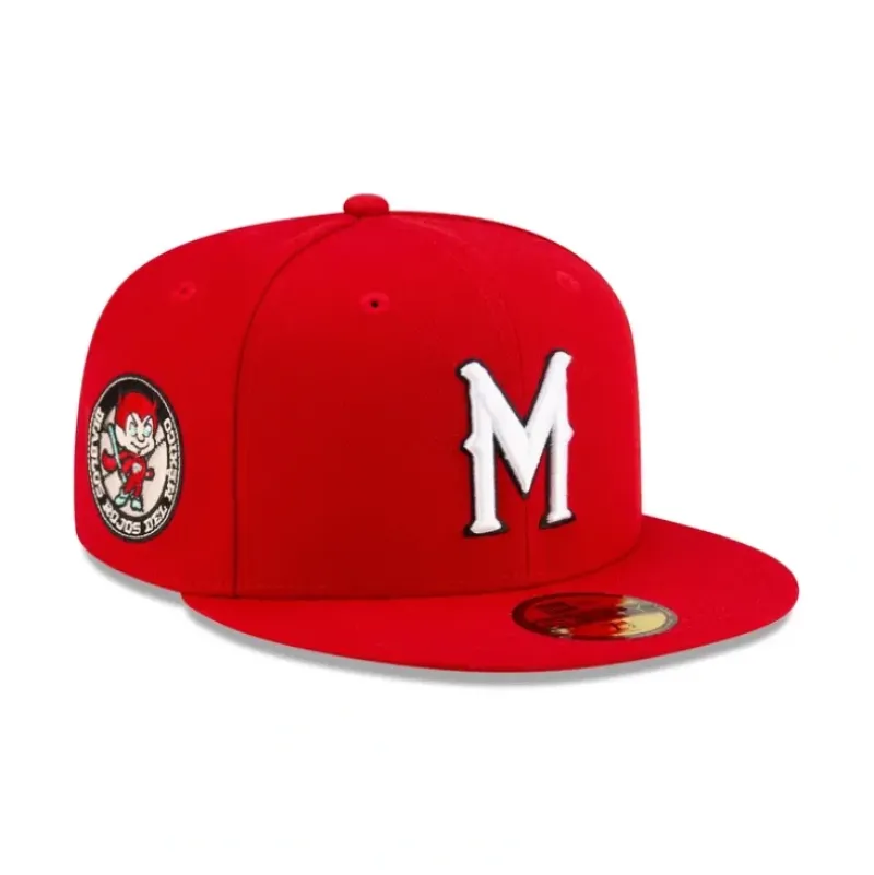 Hot Diablos Rojos del México Away 59FIFTY Fitted Hat - KTGCaps - Baseball caps for various teams, purchased online at a discount Caps