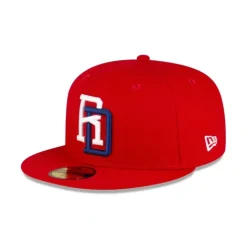 Discount Dominican Republic Royal Blue Satin 59FIFTY Fitted Hat - KTGCaps - Baseball caps for various teams, purchased online at a discount Caps