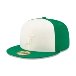 Clearance Essentials By Fear Of God Gold 59FIFTY Fitted Hat - KTGCaps - Baseball caps for various teams, purchased online at a discount Caps