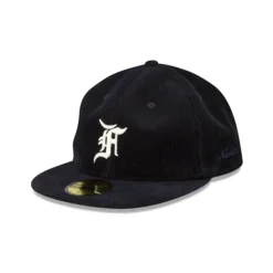 Store Fear of God Essentials Corduroy Black 59FIFTY Fitted Hat - KTGCaps - Baseball caps for various teams, purchased online at a discount Caps
