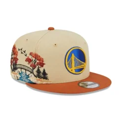 Flash Sale Golden State Warriors Fall Landscape 9FIFTY Snapback Hat - KTGCaps - Baseball caps for various teams, purchased online at a discount Caps