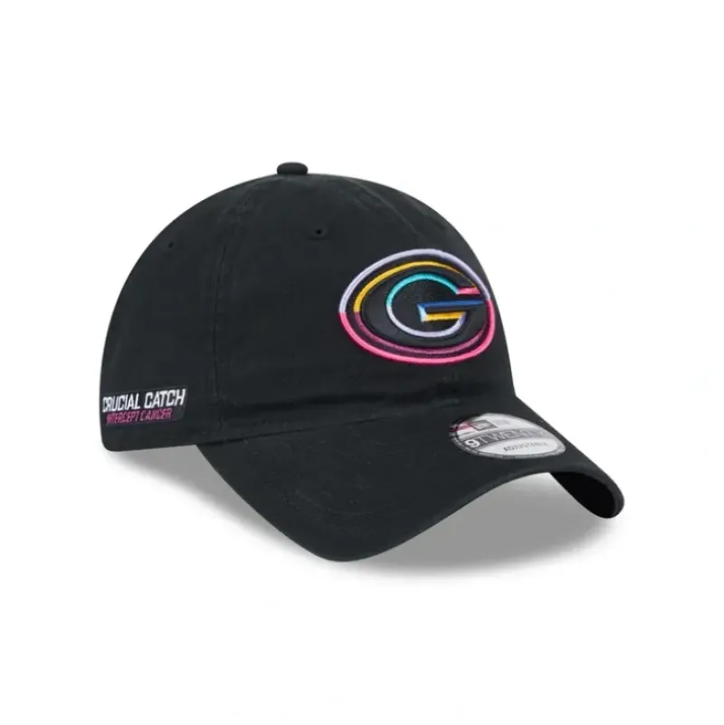 Discount Green Bay Packers 2024 Crucial Catch 9TWENTY Adjustable Hat - KTGCaps - Baseball caps for various teams, purchased online at a discount Caps