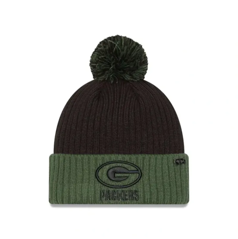 Fashion Green Bay Packers 2024 Inspire Change Pom Knit Hat - KTGCaps - Baseball caps for various teams, purchased online at a discount Caps