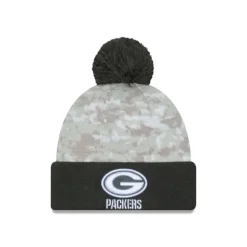 Sale Green Bay Packers 2024 Salute to Service Pom Knit Hat - KTGCaps - Baseball caps for various teams, purchased online at a discount Caps