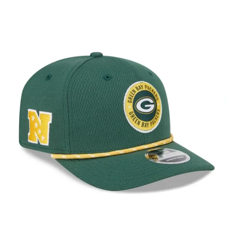 Flash Sale Green Bay Packers 2024 Sideline 9SEVENTY StretchSnap Hat - KTGCaps - Baseball caps for various teams, purchased online at a discount Caps