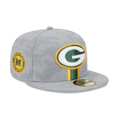 Flash Sale Green Bay Packers 2024 Sideline Gray 59FIFTY Fitted Hat - KTGCaps - Baseball caps for various teams, purchased online at a discount Caps