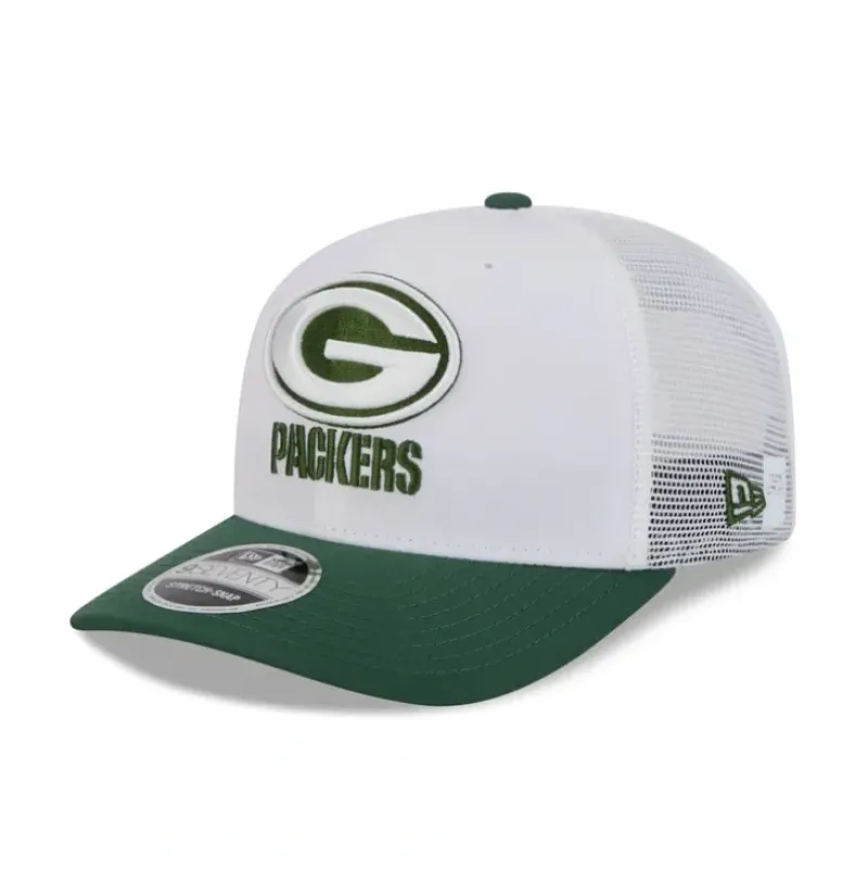 Fashion Green Bay Packers 2024 Training 9SEVENTY Trucker Hat - KTGCaps - Baseball caps for various teams, purchased online at a discount Caps