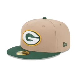 Outlet Green Bay Packers Camel 59FIFTY Fitted Hat - KTGCaps - Baseball caps for various teams, purchased online at a discount Caps