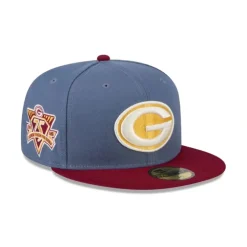 Fashion Green Bay Packers Deep Blue 59FIFTY Fitted Hat - KTGCaps - Baseball caps for various teams, purchased online at a discount Caps