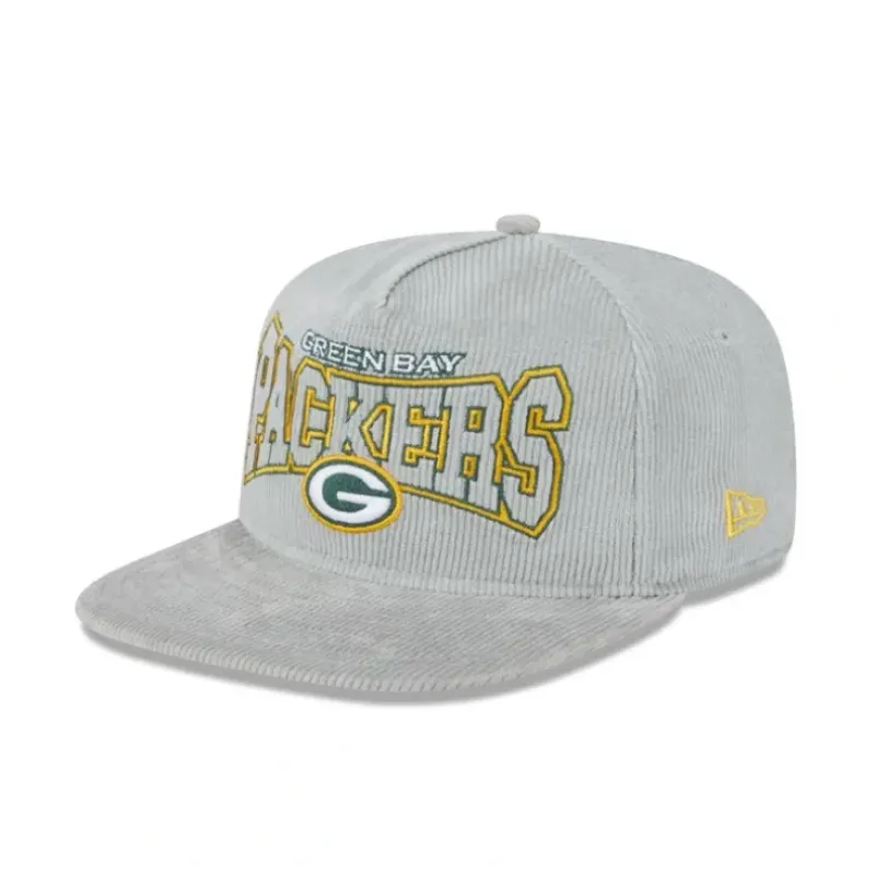 Discount Green Bay Packers Gray Cord Golfer Hat - KTGCaps - Baseball caps for various teams, purchased online at a discount Caps
