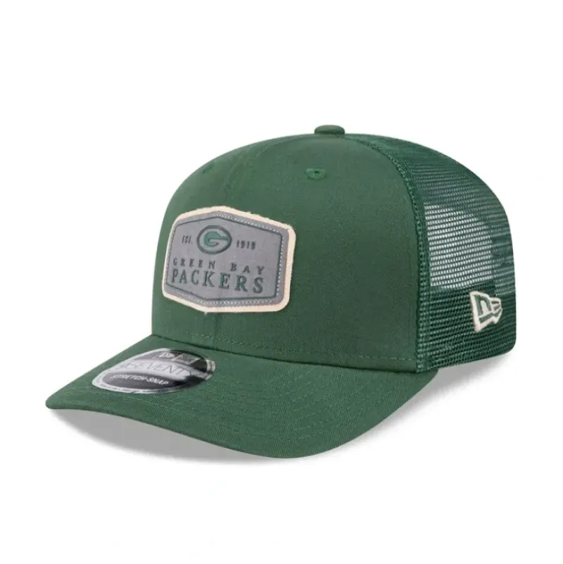 Discount Green Bay Packers Labeled 9SEVENTY StretchSnap Hat - KTGCaps - Baseball caps for various teams, purchased online at a discount Caps