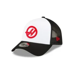 New Haas F1 Team 9FORTY AFrame Trucker Hat - KTGCaps - Baseball caps for various teams, purchased online at a discount Caps