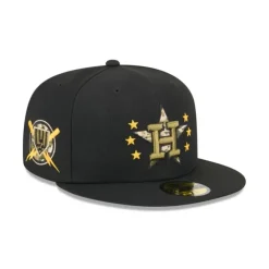 Clearance Houston Astros Armed Forces Day 2024 59FIFTY Fitted Hat - KTGCaps - Baseball caps for various teams, purchased online at a discount Caps