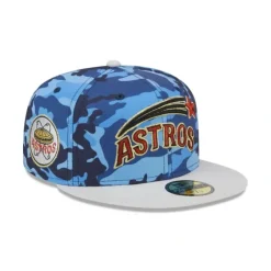 Fashion Houston Astros Blue Camo 59FIFTY Fitted Hat - KTGCaps - Baseball caps for various teams, purchased online at a discount Caps