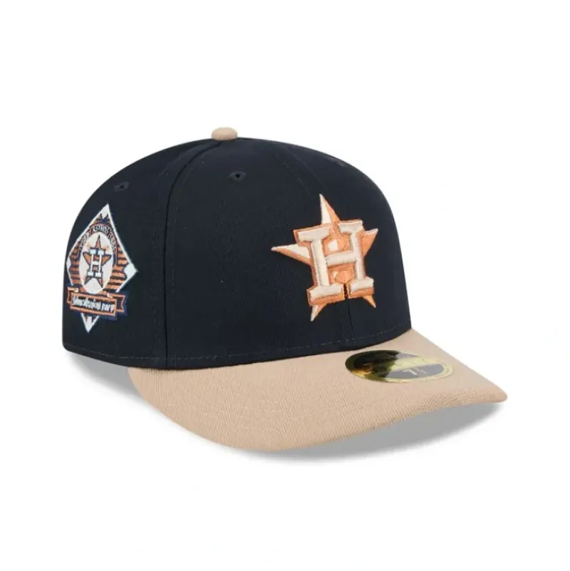 Cheap Houston Astros Blue Ivory Low Profile 59FIFTY Fitted Hat - KTGCaps - Baseball caps for various teams, purchased online at a discount Caps