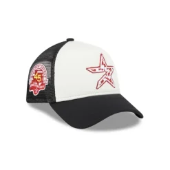 Cheap Houston Astros Checkered Flag 9FORTY AFrame Trucker Hat - KTGCaps - Baseball caps for various teams, purchased online at a discount Caps