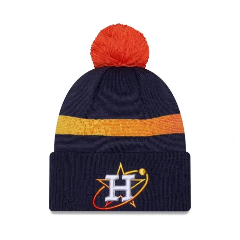 Online Houston Astros City Connect Pom Knit Hat - KTGCaps - Baseball caps for various teams, purchased online at a discount Caps