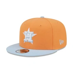 Clearance Houston Astros Color Pack Orange Glaze 9FIFTY Snapback Hat - KTGCaps - Baseball caps for various teams, purchased online at a discount Caps