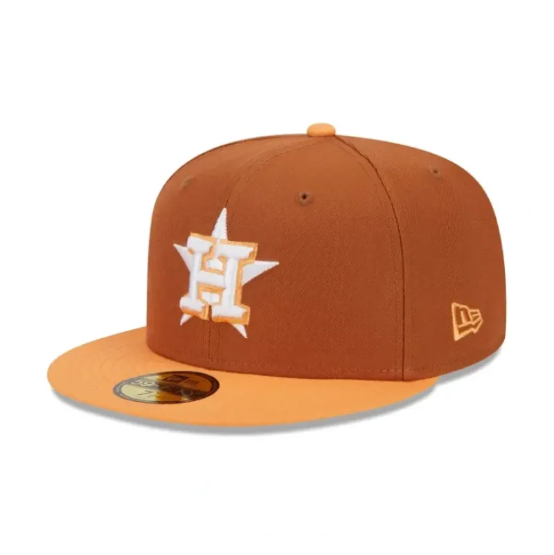 Outlet Houston Astros Color Pack Earthy Brown 59FIFTY Fitted Hat - KTGCaps - Baseball caps for various teams, purchased online at a discount Caps