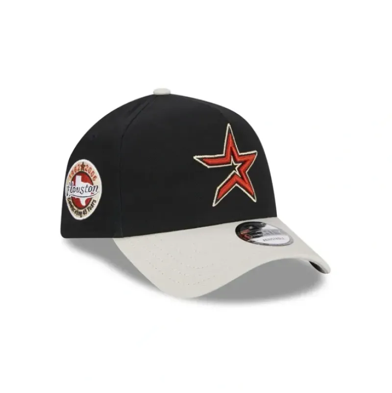 Online Houston Astros Coop Logo Select 9FORTY AFrame Snapback Hat - KTGCaps - Baseball caps for various teams, purchased online at a discount Caps