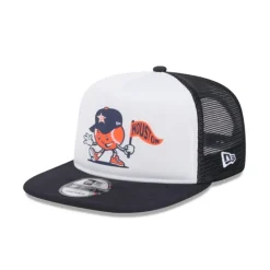 Discount Houston Astros Court Sport 9FIFTY AFrame Trucker Hat - KTGCaps - Baseball caps for various teams, purchased online at a discount Caps