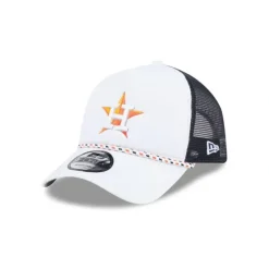 Store Houston Astros Court Sport 9FORTY AFrame Trucker Hat - KTGCaps - Baseball caps for various teams, purchased online at a discount Caps