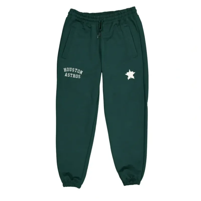 Fashion Houston Astros Dark Green Logo Select Sweatpants - KTGCaps - Baseball caps for various teams, purchased online at a discount Caps