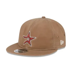 New Houston Astros Khaki Retro Crown 9FIFTY Adjustable Hat - KTGCaps - Baseball caps for various teams, purchased online at a discount Caps